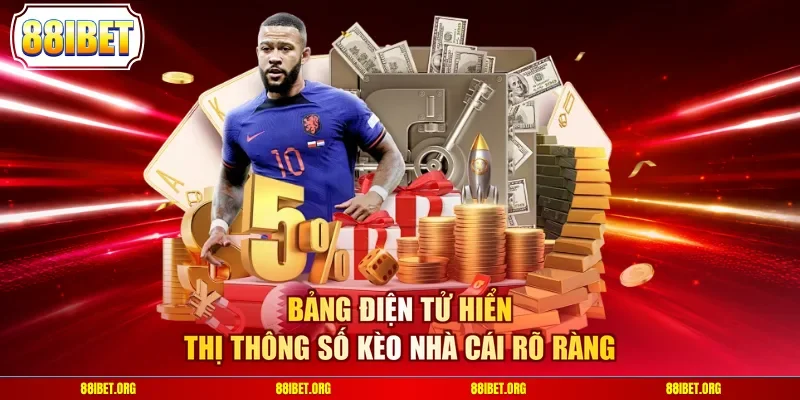 Bảng điện tử hiển thị thông số kèo nhà cái rõ ràng